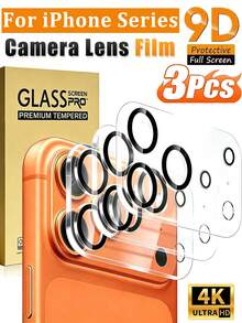3 Packs 9H Tempered Glass Camera Lens Screen Protector For IPhone 17/Air/17 Pro/17 Pro Max/16 Pro Max/15 Pro Max/14 Pro Max/13/12/11 Pro Max | Compatible With Multiple Phone Models, High Hardness - Clear - View 28