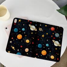1 件装太空行星星空图案平板电脑保护套，兼容 iPad 9.7/10.2/10.9 英寸（第 7/8/10 代）、2022 年款第 10 代 10.9 英寸、iPad Air 2/4/5/11（M3 2025）/13（M3 2025）、iPad Pro 11、11（A16 2025）、Galaxy Tab S10+/S9/A9 以及华为 Matepad。 - 彩色 - 查看 3