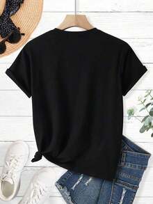 Women T-Shirts - Black - View 2