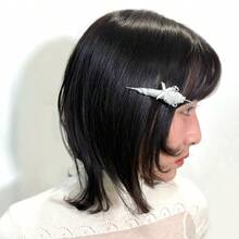 レース 傘モチーフ ヘアクリップ プードルクリップ 2点セット ピンク＆ホワイト 前髪用 サイド用 デザイン性 シンプル 可愛い おしゃれ  2026新作 ギフト 人気 - ピンク+ホワイト - チェックする 5