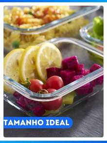 Airtight Glass Container, , With Locking Lid, Kitchen Organizer, Lunch Box - POTE 1040ML - Ver 3