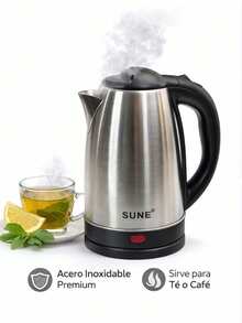Tetera Cafetera Hervidor Eléctrico 2 Litros Inoxidable - Tipo de Enchufe A Japonés (100V) - Ver 1