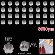 100-5000个透明硅胶耳钉后塞,DIY耳环饰品配件 - 無色 - 查看 20