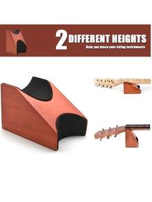 Guitar Neck Rest, Guitar Neck Cradle Repair And Cleaning, Suitable For Cradle Support Pillows For Electric, Acoustic, And Bass Guitars And String Instruments-Luthier Setup, Cleaning, And Repair Tool(Random Colors) - Red - View 6