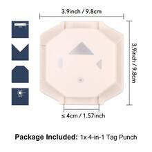 4-In-1 Paper Punch, Suitable For Paper Arts; 4 Shape Label Corner Punch, Applicable For DIY Card Making And Scrapbooking - Label Punch - View 12