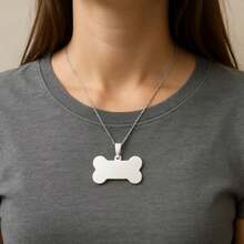 8Packs Stains Steel Dog ID Tags  Pe Bone S Blank Engrang Tag 40*21mm Anti-Rust Persond Pet ID Pent Durable Pet Name Tags  Ls D And Ca - Silver Color - View 6