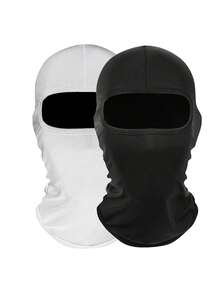 1pc/Set Unisex Solid Color Balaclava Hat, Cycling Cap, Single Hole Face Cover, Suitable For Outdoor Activities - Multicolor - View 18