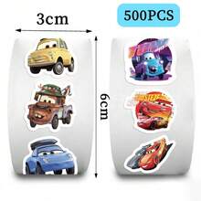 500 miếng dán hình xe hoạt hình uốn lượn bất đối xứng, hình dán xe hoạt hình, decal xe đua bằng vinyl chống thấm nước, hình dán xe hoạt hình cổ điển dễ thương được thiết kế cho trẻ em và bé trai, hình dán tự dán có thể tái sử dụng không để lại cặn. - đua xe - Xem 8