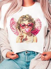 Women T-Shirts - White - View 1