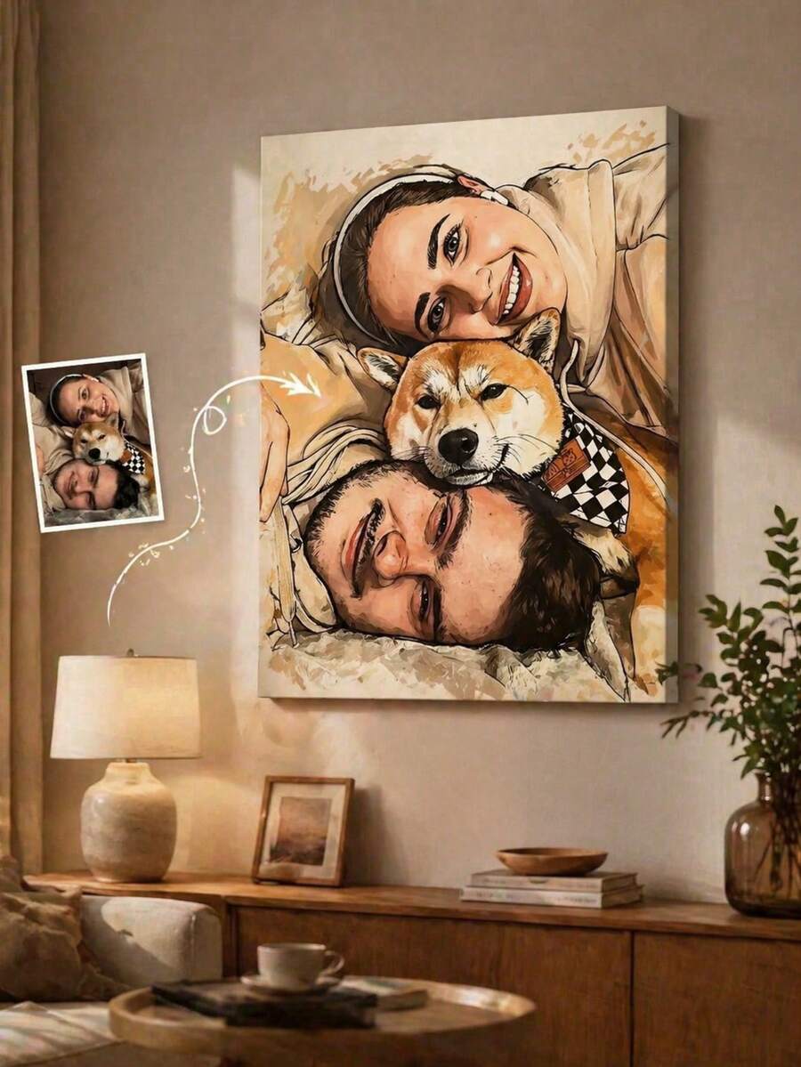 1 Tranh in ảnh theo yêu cầu trên vải canvas - Tranh nghệ thuật treo tường cá nhân hóa, Trang trí nhà tối giản - Tranh chất lượng cao có khung cho phòng khách, phòng ngủ, quà tặng đám cưới, kỷ niệm, ngày Valentine - Tranh canvas bền, tranh nghệ thuật treo tường, tác phẩm nghệ thuật phòng ngủ, bản sao ảnh chất lượng cao, phẳng 2D, hoàn hảo cho trang trí phòng.