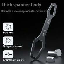 Cờ lê hai đầu đa năng 8-24mm, mỏ lết tự siết, dụng cụ sửa chữa ô tô và gia dụng, dành cho nam giới. - Nhiều kiểu dáng - Xem 6