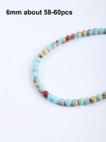 Cuentas de piedra en forma de disco de colores naturales mezclados para hacer joyas, cuentas espaciadoras sueltas para hacer pulseras, collares y suministros de joyería DIY - Encanto - Ver 9