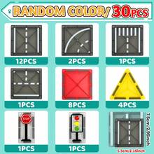 Magnetic Blocks Highway Set Magnet Building Blocks Magnetic 3D Blocks Construction Playboards, Creativity Beyond Imagination, Inspirational, Recreational, Educational Conventional(Suitable For Ages 3+) - 彩色 - 查看 12