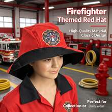 Kids Firefighter Costume Full Set, Realistic Helmet Gear, Roleplay Cosplay Outfit For Boys And Girls, Profession Experience, Stage Performance, Fun Firefighter Toy Props - WY06-c Firefighter Suit Long-sleeved Seven-piece Set - View 8
