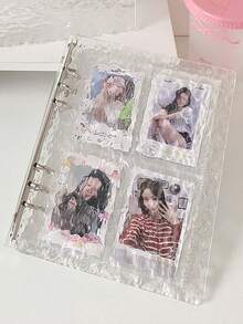 Album ảnh acrylic cao cấp khổ A5 họa tiết sóng nước, khung ảnh vàng, 10 trang với 4 khe đựng ảnh, thích hợp để sưu tập thiệp chúc mừng tốt nghiệp, ảnh gia đình và trưng bày. - Một cỡ - Xem 9