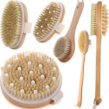 1PC Bamboo Bristle Palm Brush For Pet Grooming – Handmade Bamboo Brush For Dog Cat Puppy Short Smooth Coats, Brown - Default - View 4