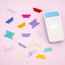 Tab Punch DIY Index Label Puncher, Divider Puncher, Craft Paper Puncher For Scrapbooking, Journaling, Bible Tabs, Book Tabs, Notebooks, Planner Inserts And Other Projects - Multicolor - View 4