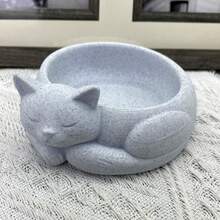 Chậu trồng cây hình mèo ngủ nhiều màu sắc, màu đen trắng, hình mèo dễ thương, thích hợp trồng trong nhà, làm từ xương rồng và cây không khí, cây nhỏ trang trí nhà cửa. - 1 CÁI - Xem 15