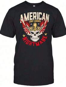 American Nightmare Cody T-Shirt Wrestling Fan Shirt Men's Shirts Print Crew Neck Short Sleeve T-Shirt Y2K Vintage Streetwear Graphic Cotton Women's Tops 100% Cotton Crew Neck Comfortable T-Shirt - Gender Neutral 100% Cotton Retro-Futuristic T-Shirt - Eye-Catching Statement Print Unique Print Vintage, Classic Unisex Graphic T-Shirt, Perfect For Everyday Wear, Casual Cotton T-Shirt, Soft, Lightweight And Comfortable, Cotton For Everyday Wear, Stylish Leisure Design, Ideal For Men And Women, Crew Neck T-Shirt, Fitness Top, Going-Out Top, Outdoor Wear, Vacation, Graduation, Fitted, Slogan T-Shirt, Quote T-Shirt, Minimalist Graphic T-Shirt, Funny Graphic T-Shirt, Beach Party, Surfing, Picnic, Gift, Airport Outfit, Spring, Women's Summer Coordinating Sets, Simple Summer Outfits, Summer Coordinating JLDV - Black - View 8