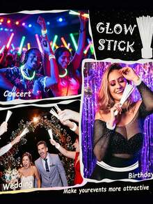 25/50/100pcs, 8-Inch Pink Glow Sticks Set, High Quality Super Bright Glow Sticks, Long-Lasting Luminous, DIY Bracelets, Necklaces, Colorful Party Glow Sticks, Suitable For Parties, Gatherings, Bride & Groom Decor, Glow Party Supplies, Luminous, Gift Recommendation, New Year Gift, Christmas Decor, Home Christmas Gift - Pink - View 8