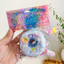 1pc Donut Soft Squeeze Toy, Slow Rebound Stress Relief Squishy, Mood Soothing & Pressure Relieving Fun Item - one-size - View 13