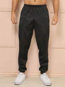 Kit Of 2 Men's Sports Pants In Black/Gray/Navy Blue For Gym - Nhiều màu - Xem 4