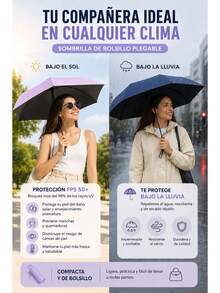 Mini Capsule Umbrella Pocket Portable Folding Umbrella Business 19 Inch - Lilac Purple - View 6