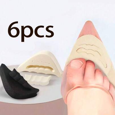 6 miếng/3 đôi lót ngón chân cho giày cao gót, miếng đệm êm ái, mút xốp mềm đàn hồi, chống trượt, chống ma sát, ngăn ngón chân trượt, vừa vặn hoàn hảo, bọc đệm đầu ngón chân, lót giày và ủng nữ, có thể điều chỉnh cho nhiều kiểu giày cỡ lớn, thích hợp cho các hoạt động cường độ cao trong thời gian dài, ngoài trời, dự tiệc, công sở, v.v.