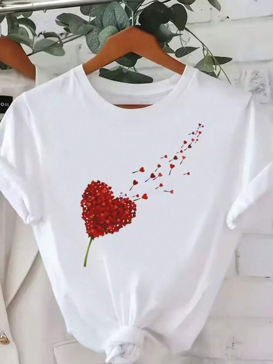 Camiseta Unisex - 100% Algodón, Manga Corta, Cuello Redondo con Estampado Original - Ideal para Uso Casual, Corte Regular, Manga Corta y Cuello Redondo para Hombres y Mujeres, Prenda de Tela - Blanco - Ver 1