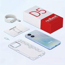 Redbeat D5 Unlocked Smartphone, 6GB RAM 128GB ROM, 6.52" HD+ Display, 5000mAh Battery, Android 14, Dual 4G SIM, 13MP+5MP Dual Camera, Octa-Core Processor, 5GHz WiFi, Bluetooth 5.0 - Gradient Blue - View 8