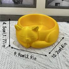 Chậu trồng cây hình mèo ngủ nhiều màu sắc, màu đen trắng, hình mèo dễ thương, thích hợp trồng trong nhà, làm từ xương rồng và cây không khí, cây nhỏ trang trí nhà cửa. - 1 CÁI - Xem 2