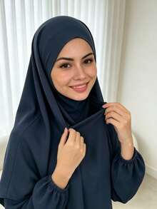 Set de 2 piezas: Khimar + Abaya, suelto y cómodo, conveniente, ropa adecuada para el uso diario de las mujeres, oración, todas las estaciones, esencial de viaje, toalla de playa - Multicolor - Ver 1