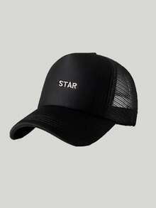 1頂女款「STAR」字母網眼棒球帽，輕量透氣戶外遮陽帽，戶外防曬帽，中性極簡透氣網眼帽 - 彩色 - 查看 8