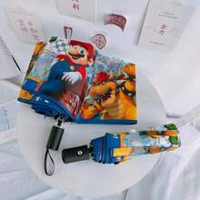 Spin Master 1 chiếc ô gấp gọn siêu tiện dụng trong suốt, tự động đóng/mở, in hình hoạt hình kinh điển, chống thấm nước, tiện lợi cho sử dụng hàng ngày và mang theo khi đi làm. - Nhiều màu - Xem 6