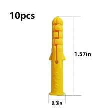 Wensilon (274 Pcs) Plastic Drywall Wall Anchors Kit With Screws, Concrete Screw Kit Wall Anchor Set Suitable For Brick And Cement Walls - MàuB - Xem 3