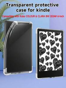 Kindle 6英寸电子阅读器透明保护套，轻薄防震TPU软壳，四角气垫加固，防刮耐磨，不易泛黄，精准开孔，握感舒适，透明后盖，便携保护，适合日常阅读和通勤。高品质配件，Kindle爱好者的完美礼物！ - 彩色 - 查看 13