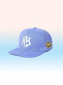 1 chiếc mũ lưỡi trai vành phẳng thêu logo New York, có thể điều chỉnh, thích hợp cho mùa xuân, mùa thu, du lịch, bãi biển, kỳ nghỉ, dành cho nam giới, phong cách Y2K. - Mái hiên bằng phẳng kiểu Trái đất ở New York - Xem 4