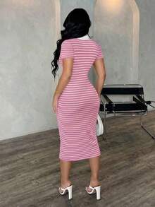 Women Midi Dresses - Rosa - View 2
