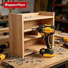 SuperPan 20V 無刷工具組，包含衝擊扳手 + 電鑽裸機，高扭力，適用於汽車維修和居家 DIY，附工具袋 - 黃色 - 查看 11