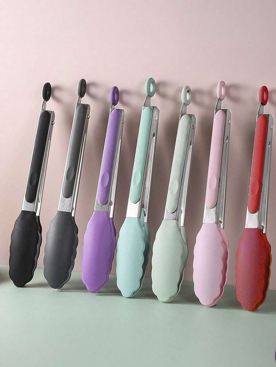 1 chiếc kẹp gắp thức ăn bằng thép không gỉ, kẹp đa năng tự phục vụ, kẹp cầm tay dùng trong nấu ăn tại nhà. - Nhiều màu - Xem 1