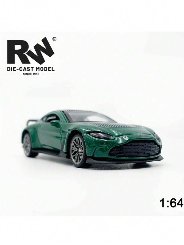 ASTON MARTIN 1:64 Aston V12) Diecast Model Car, Miniature Version, Smooth Handling For Miniature Landscape, 1:43 Aston V12) Pull Back Driving, Openable Doors, Collection Display, Holiday Gift