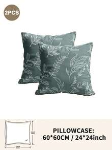 Bộ 1/2/4 vỏ gối in hình hoa và cây cỏ bằng polyester (không bao gồm ruột gối), mềm mại và thoải mái, phù hợp cho mọi mùa, hoàn hảo cho nhà ở, ký túc xá, căn hộ, phòng khách, nhà nghỉ dưỡng và làm quà tặng. - Nhiều màu - Xem 28