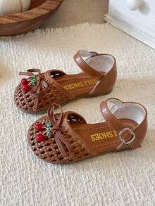 Baby Fashion Sports Shoes, Beautiful, Suitable For All Seasons, Baby Walking Shoes, Princess Shoes - Brown - View 4