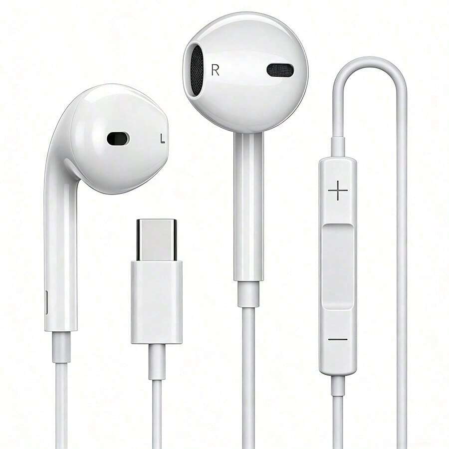 Wired Active Noise Cancelling Headphones With USB-C, IPX5 Waterproof, With Microphone, Compatible With IPhone 17/16/15, Mini, Galaxy S25, S10 And Other Devices - View 1