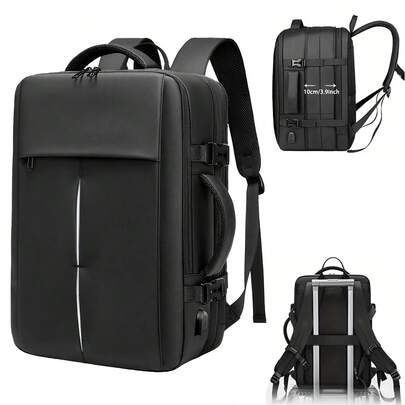 Casual Business Commuter Travel Backpack For Men, Large Capacity Waterproof Multi-Function Laptop Bag