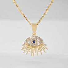 1pc 14K Gold Plated Copper Vintage Style Women's Necklace, Featuring Celtic Four-Corner Knot And Witch Knot As Pendant Core, With Vintage Worn-Out Craftsmanship To Highlight Texture, Simple Design With Rich Details, Can Be Worn To Decorate Neckline, Looks Great Alone Or Layered With Thin Chains, Suitable For Women's Work, Party, Casual And Other Occasions, Combining Decoration And Matching. - Yellow Gold - View 9