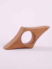 1pc Wooden Texture Page Holder Ring, Prevents Page Curling, Frees Hands For Reading Textbooks, Novels, Journals, Smooth Tactile Feel, Suitable For Students Back To School Reading Scenarios. Circular Design Fits Finger, Single-Handed Easy Page Fixation, Prevents Book Rebound And Curling. - A - View 8