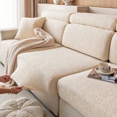 1 chiếc bọc ghế sofa co giãn, màu trơn, chất liệu nhung mềm mại, bọc nửa đệm ghế sofa, chống trượt, chống bẩn, dùng được cả bốn mùa, thân thiện với thú cưng, không phai màu, có thể giặt máy, phù hợp với tựa lưng ghế sofa hình chữ L.