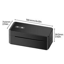 Phomemo Bluetooth Shipping Label Printer 4x6, 2410-BT Wireless Thermal Label Printer For Small Business, Portable Inkless Label Printer With Easy Setup And High-Speed Printing, Compatible With Android, Laptops And Major Online Platforms - Black Portable Inkless Label Printer - View 2