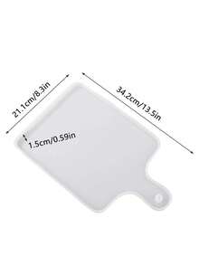 1pc Resin Tray Mold, Epoxy Resin Mold For Rectangle Cutting Board, Large Silicone Resin Mold For Serving Tray, Resin Casting, Resin Art - White - View 10